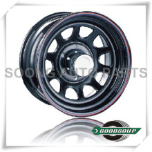 Daytona-Non Beadlock Wheels Rueda de acero GS-20101 de 15 &quot;a 17&quot; con diferentes PCD, Offset y orificio de ventilación