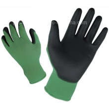 Gants de travail en Nylon coloré avec PU paume enduite (PN8005)