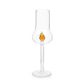 Bar hand blown borosilicate glass wine goblet cup