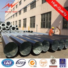 15m galvanizado aço polos octogonais