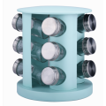 Stainless steel revolving spice pepper rack and shaker