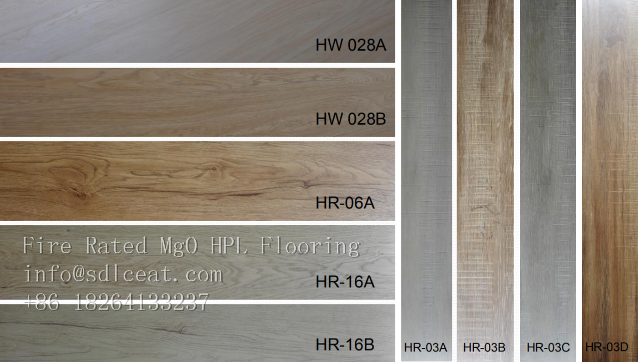 color of mgo decorative HPL flooring 