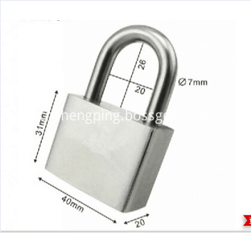 304 40mm short-shackle stainless steel padlock