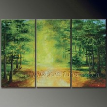 Nature Scenely Tree Oil Painting --- Arbre dans la forêt