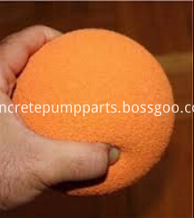 hard concrete pump cleaning ball 