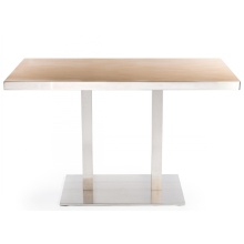 Modern Square Wooden Restaurant Dinning Tables HPL Top