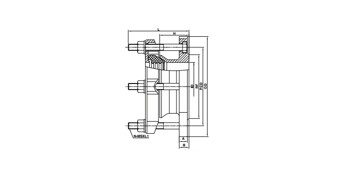 flange adaptor drawing