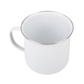 Traditional Enamel White Tea/Coffee Mugs