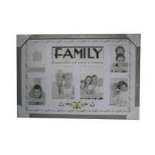 6 ouvertures Mat impression Multi famille Photo Frame