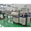 co-rotating parallel laboratory twin screw plastic granulating extruder