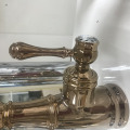 Single Lever Brass Rose Gold Basin Mixer Taps