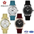 Factory OEM Rose Gold Ladies Slim Stone Watch for Women