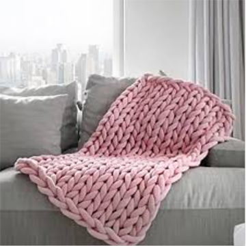 Fashion Knitted Bed Blanket