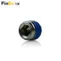 Stainless Steel Hex Socket Knurled Cup Point Set Screw