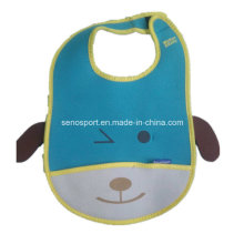 Lovely Design Washable Neoprene Infant Bib with Pocket (SNBB06)