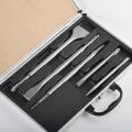 drill bit flat chisels set in plastic box