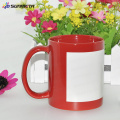 Blank black sublimation ceramic coated patch mug