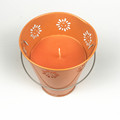 Scented Metal Bucket Garden Paraffin Wax Citronella Candle