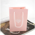 Pink cardboard jewelry boxes for necklaces