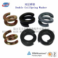 Double Coil Spring Washer for Railway Fastening