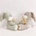 Animaux en peluche en peluche mignon broderie yeux de lapin