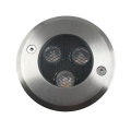 Iluminación led de acero inoxidable luz subterránea 3W