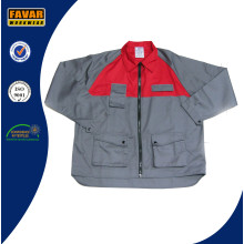 Latest Men Two Tone Grey Red Work Jacket