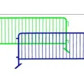 Verzinkte und PVC beschichtete Kontrollbarriere mit Konzertmengen