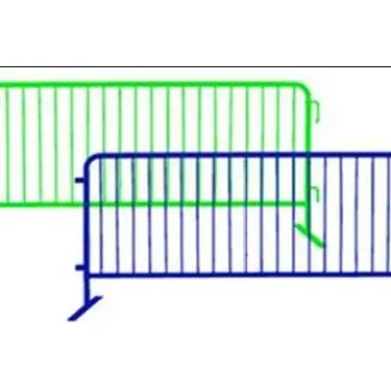 Barreira de controle de multidão com revestimento de concertos galvanizados e de PVC