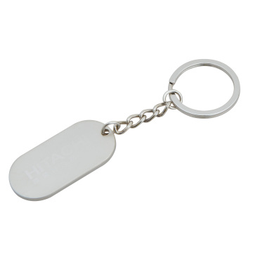 Oval Shape Zinc Alloy Keychain Key Ring (GZHY-KA-019)