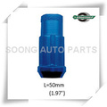 Llantas de aleación de aluminio Blue Racing Lug Nuts Llaves de aleación de aluminio coloreadas