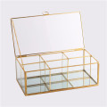 Gitter Schmucktablett Vitrine Display Aufbewahrung Glas Geometrisch Terrarium