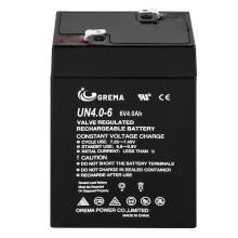 Batterie SLA à plomb scellé rechargeable 6V4AH