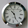 Custom 43mm 60mm Silver Metal Clock Insert for Promotion Gift