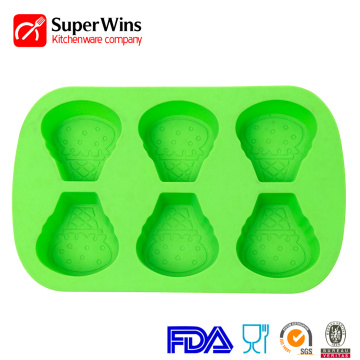 Ice Cream Shaped Bakeware Silicone Muffin Pan