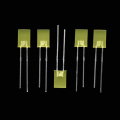 2 × 5 × 7mm LEDs retangulares amarelos de LEDs emissor de luz Diodo