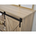 Sliding Barn Doors TV Stand for Home