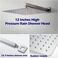 High Pressure Rain Shower Faucet Combo Set