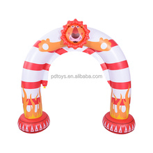 Inflatable sprinkler arch toy in the lion shape