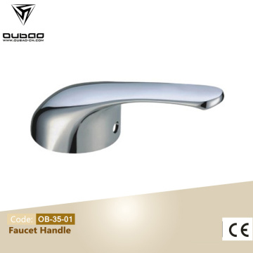 Chrome faucet hot and cold water handle
