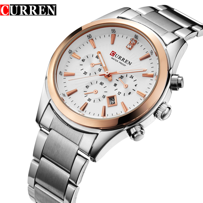 Stainless Steel Luxury Brand Business Watches Men 