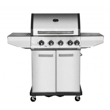 4 Burner Gas BBQ Grill with Side Burner