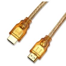 CÂBLE de HDMI transparent un mâle de Type pour un Type d'hommes