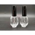 7ml14ml.glass nail polish bottle with brush and caps