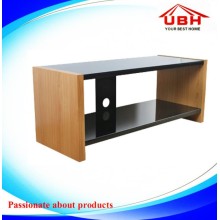 Geschnitzte Glas LED TV Stand / TV Tisch