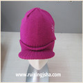 Acrylic knitted peak cap for kids