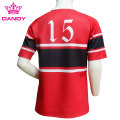 Camisa de rugby esportiva de estilo único personalizado