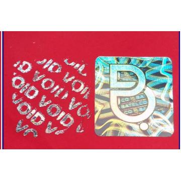 Hot Stamping Foil Pass Segurança Holographic 3D Custom Hologram Sticker