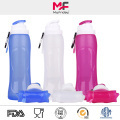 Outdoor silicone collapsible water drinking bottles