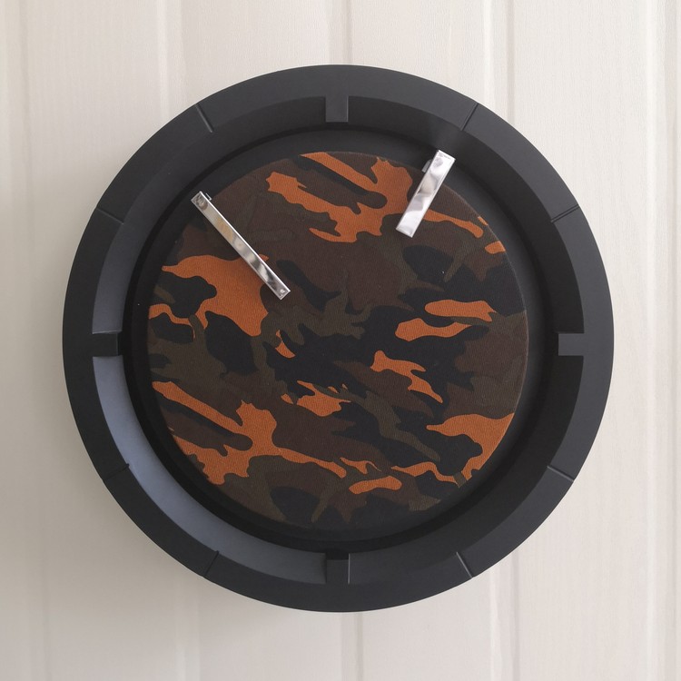 Wall Clock Camouflage Face